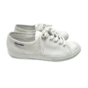 Le Superga Unisex 2725 NUDE Sneaker WHITE NUDE Women's Sz 7.5